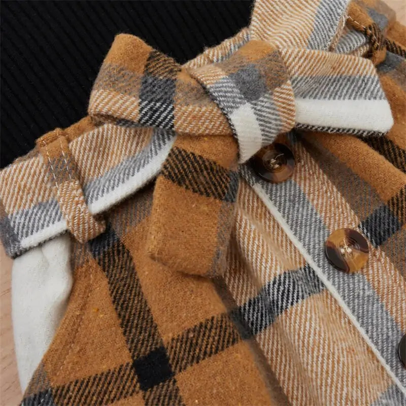 Knitted Ribbed Solid Color Baby Girl Set - # GIAA212310011