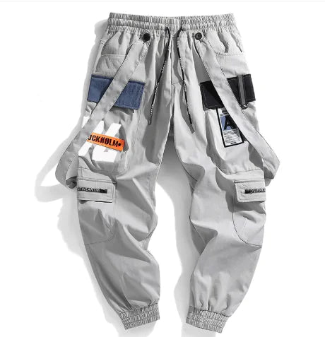 Casual Trousers Overalls For Male Youth Style Multi-pocket Trousers - # BOAA13410020