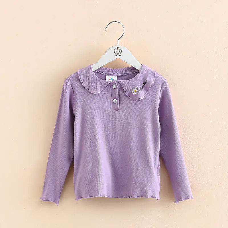Baby Girl Doll Collar Long Sleeve shirt - # GIAA21510006