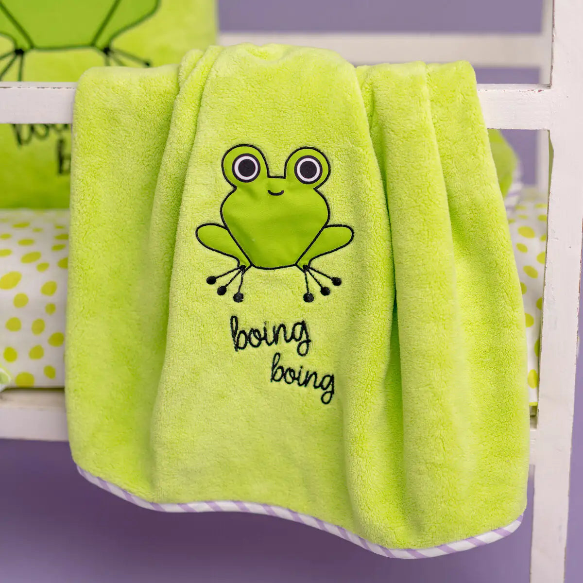 Milk&Moo Cacha Frog Baby Blanket Set - # BAGE41210006