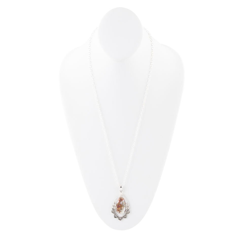 Lace Purple Matrix Pendant Necklace