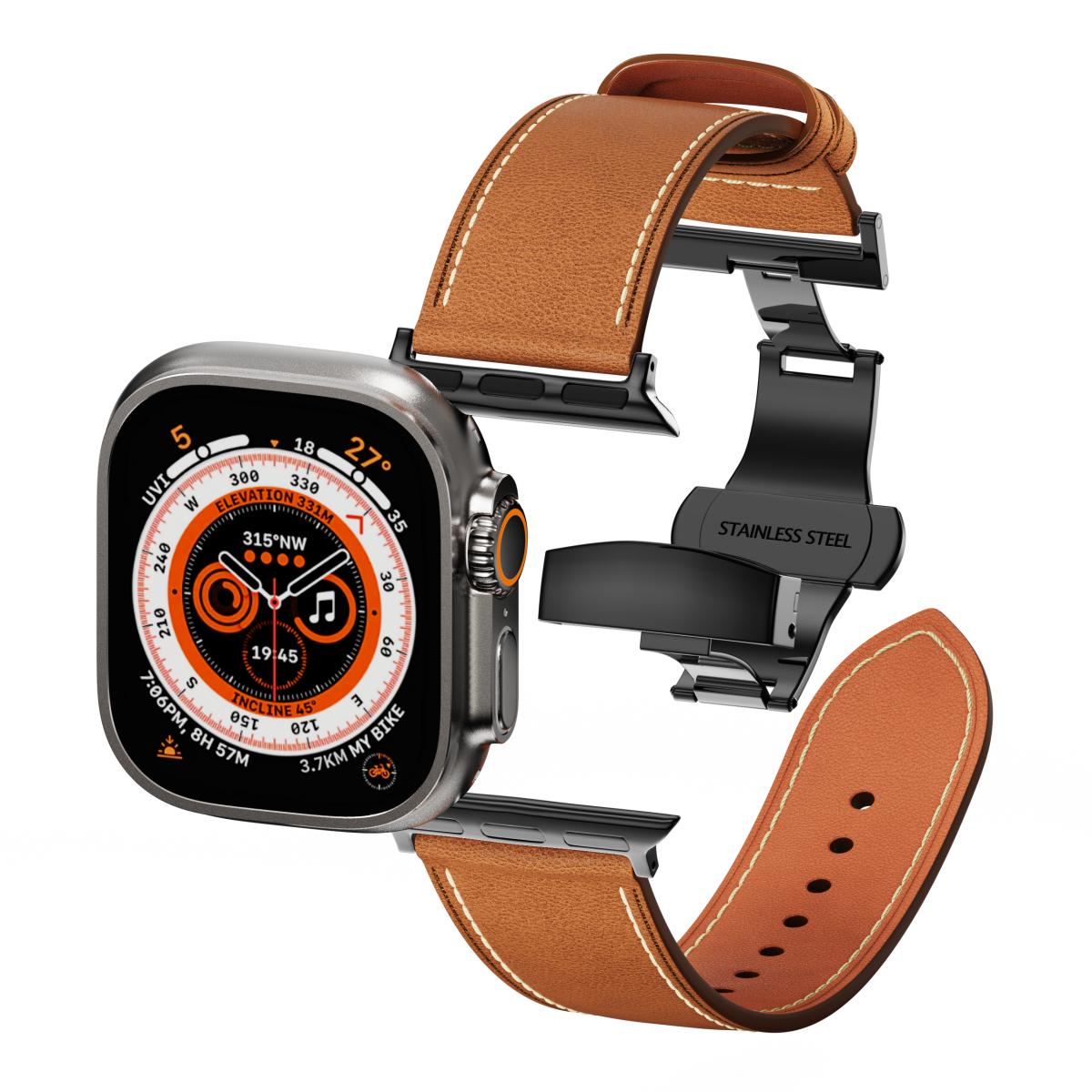 Leather Butterfly Band – Ideal Gift for Apple Watch