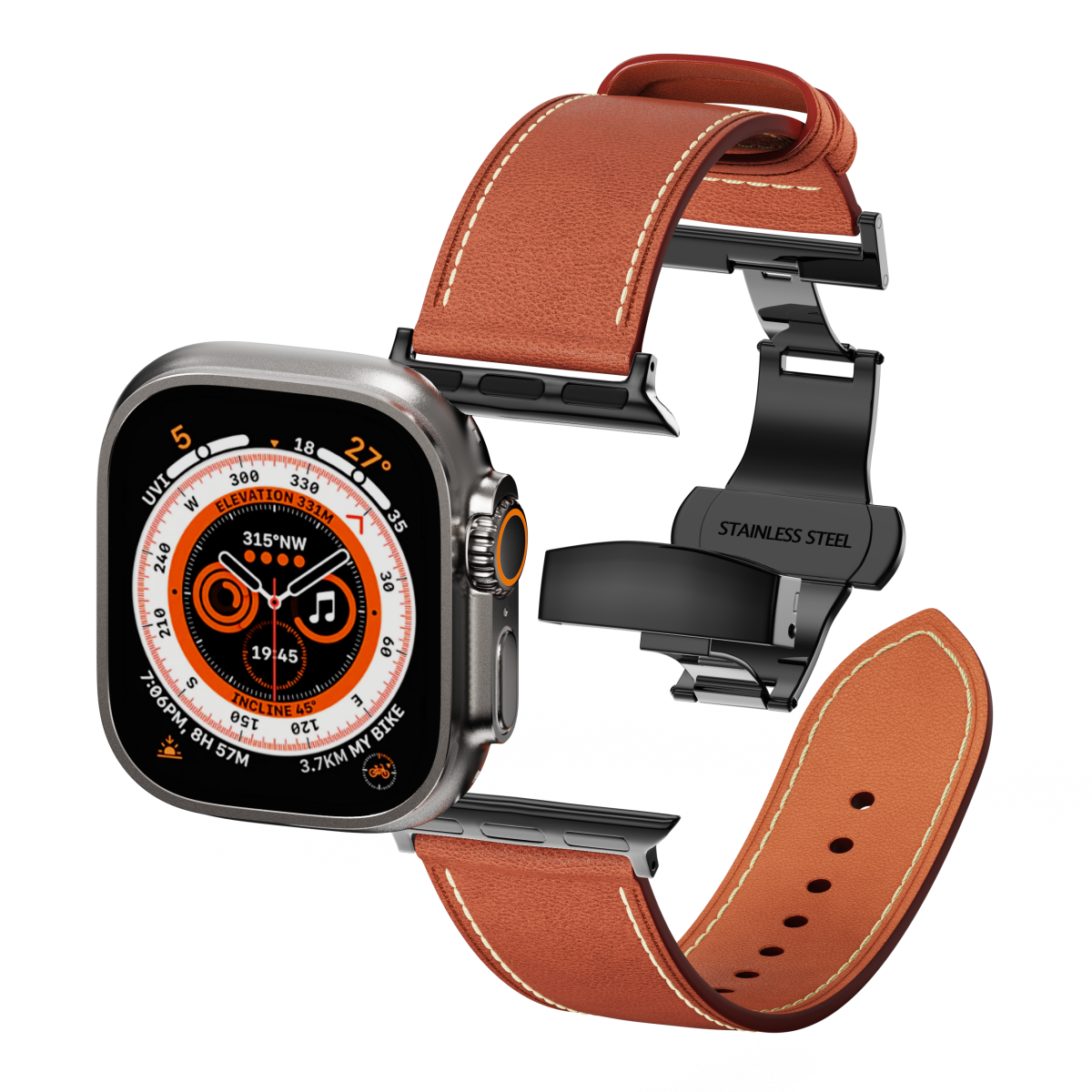 Leather Butterfly Band – Ideal Gift for Apple Watch