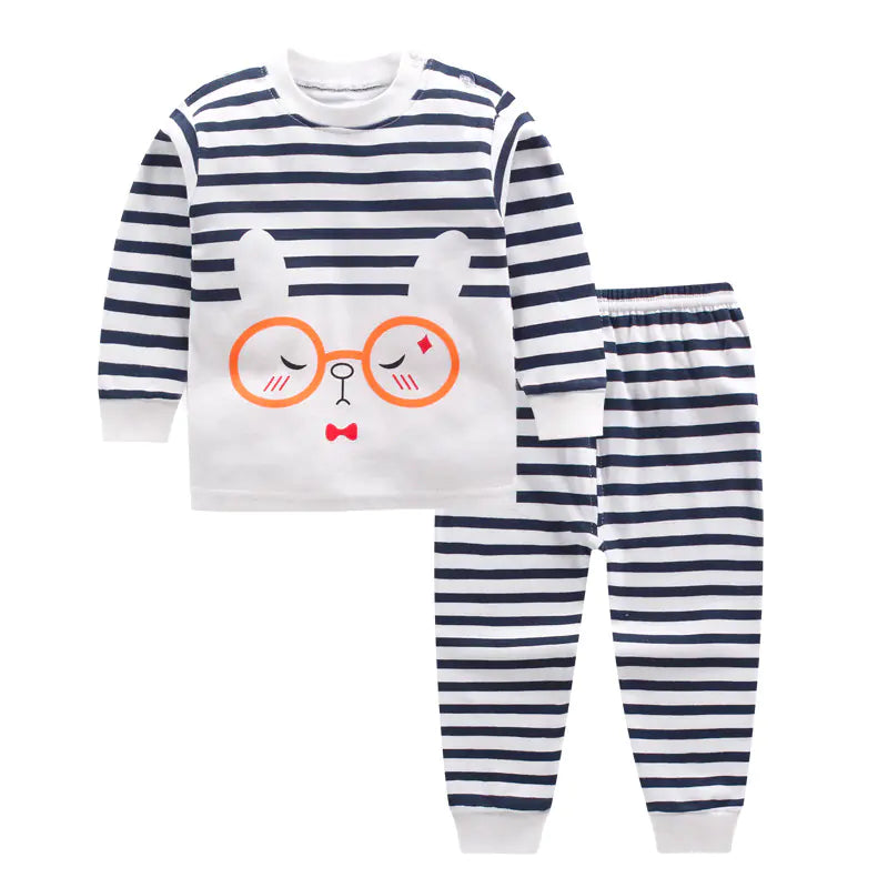 Cotton Pajama Set for Kids 0-5 Years with Cartoon Design - # BAAA81810020
