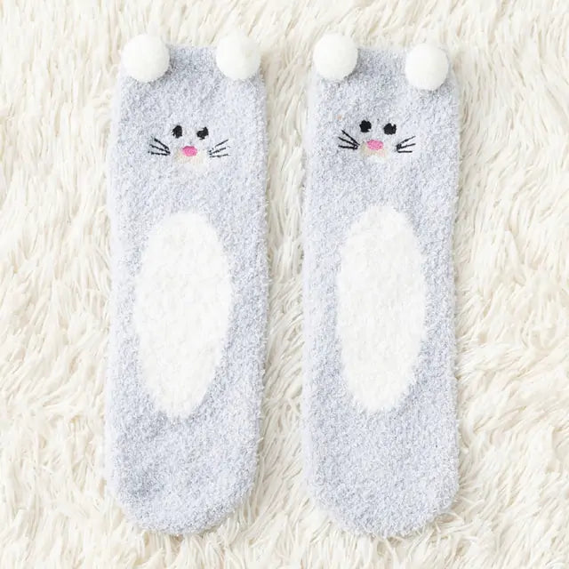 Women's  Fuzzy Socks Winter Warm Fleece - # GIAA231010005