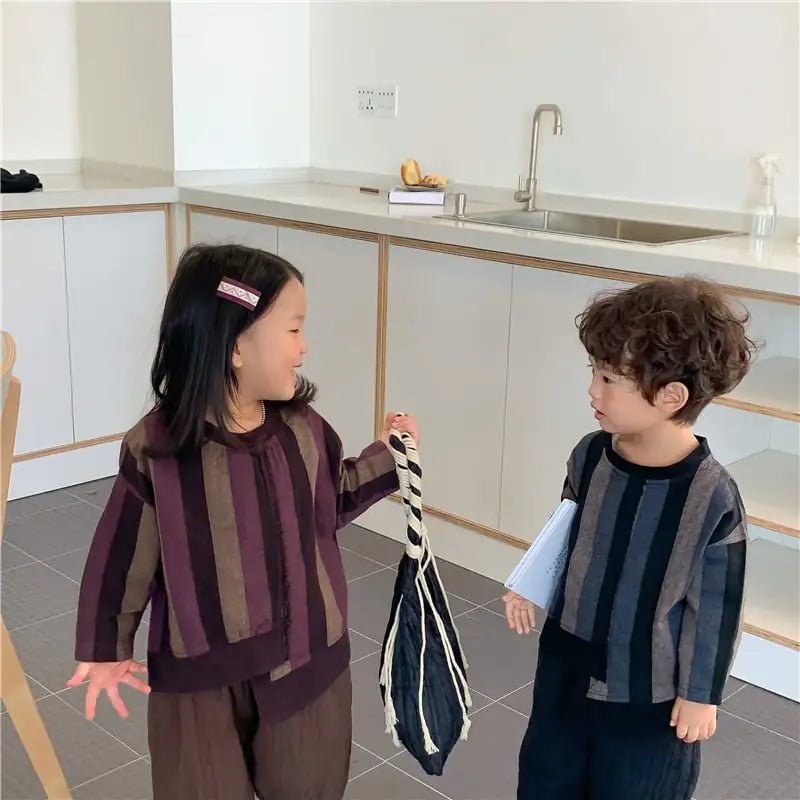 Baby Girl Mori Round Neck T-shirt and Top - # GIAA21510005