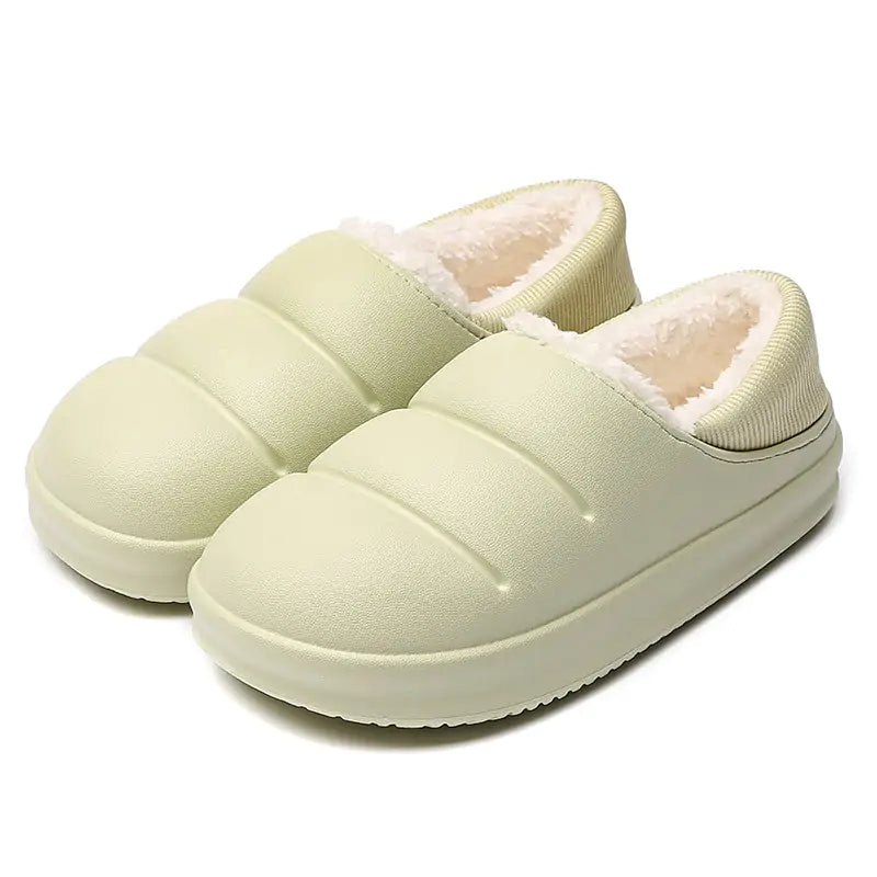 Waterproof Warm Fur Slippers - # GIAA73610008