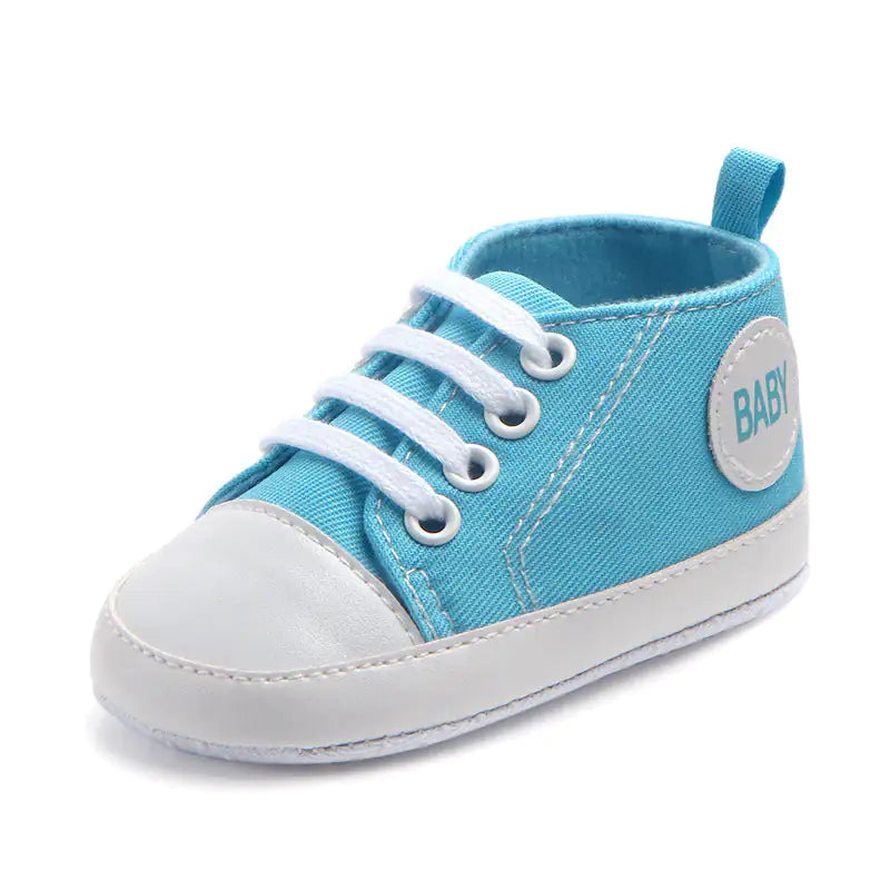 Canvas Classic Sports Sneakers Baby Boys Girls First Walkers Shoes Infant Toddler Soft Sole Anti-slip Baby Shoes - # GIAA71310006