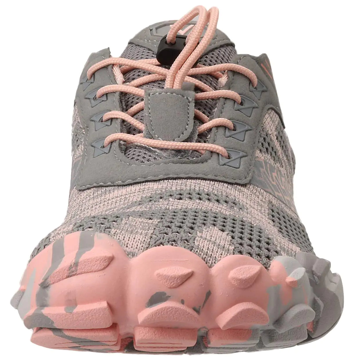 Joomra Women's Minimalist Trail Running Barefoot Shoes | Wide Toe Box | Zero Drop 9-9.5 W20 | Pink Grey - # GIAA73110003