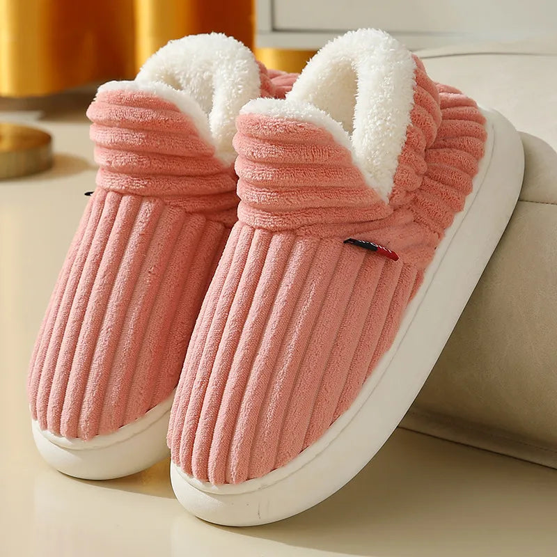 Warm Fur Slippers For Men and Women - # GIAA73610005