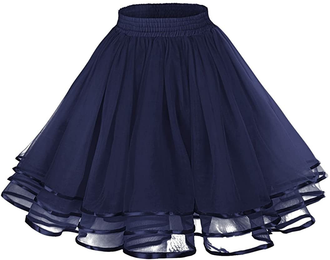 Three-Layer Ribbon Grenadine Soft Girl Skirt - # GIAA23710003
