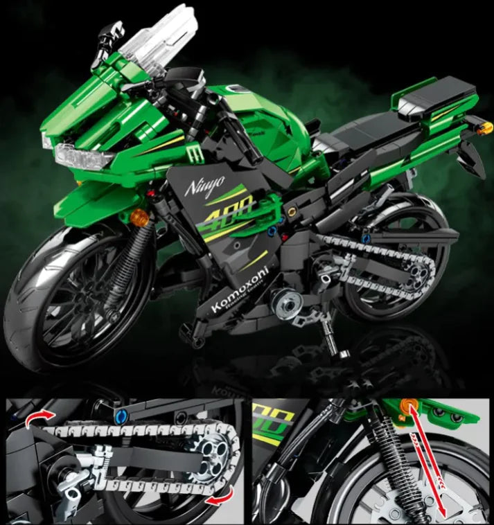 Children's Motorcycle Building Block Ornaments - # BOT&G52710008