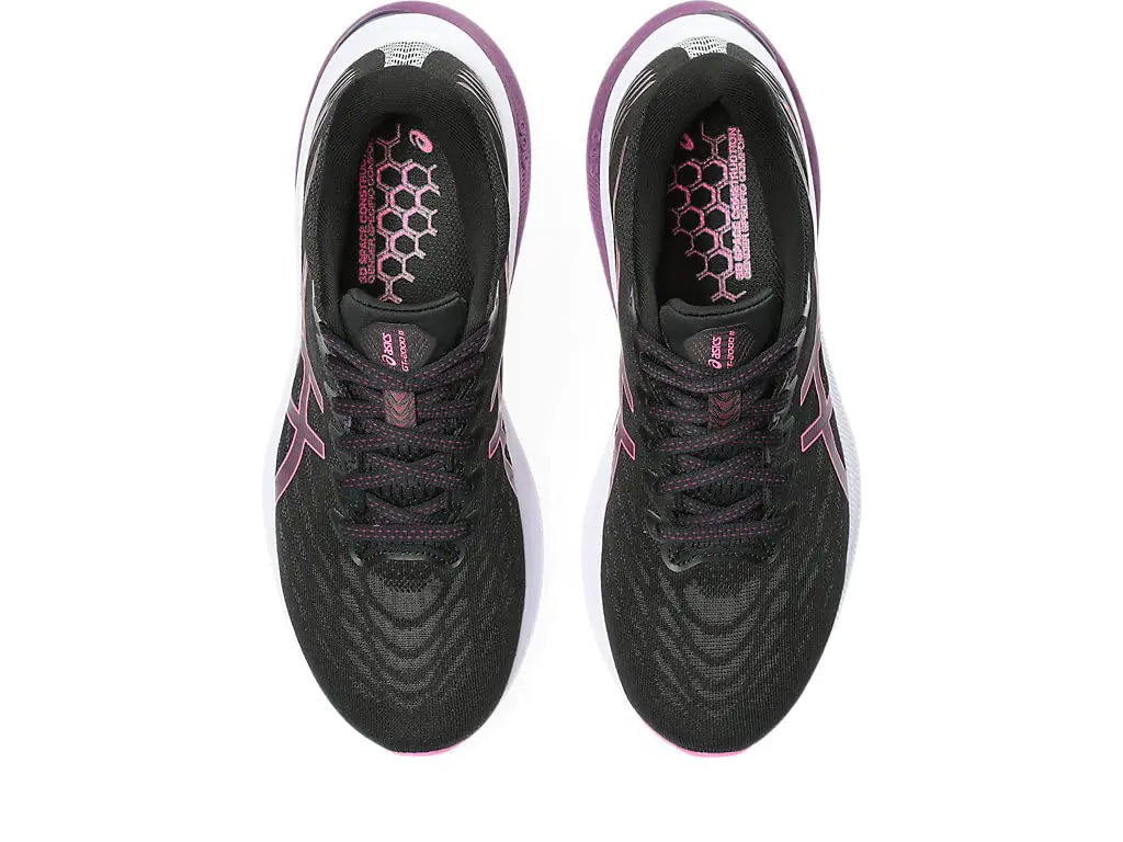 ASICS Women's GT-2000 11 Running Shoes 6.5 Black/Hot Pink - # GIAA73110005
