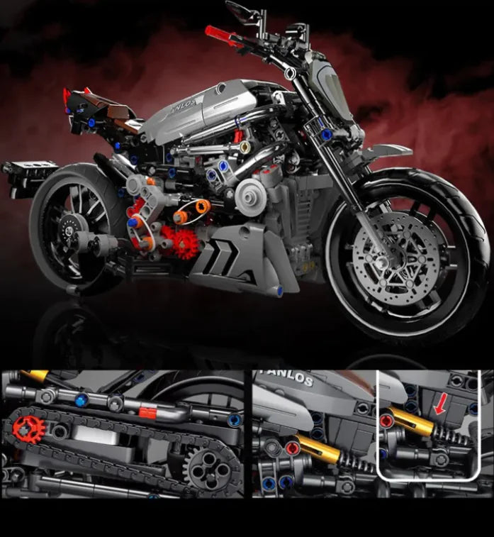 Children's Motorcycle Building Block Ornaments - # BOT&G52710008