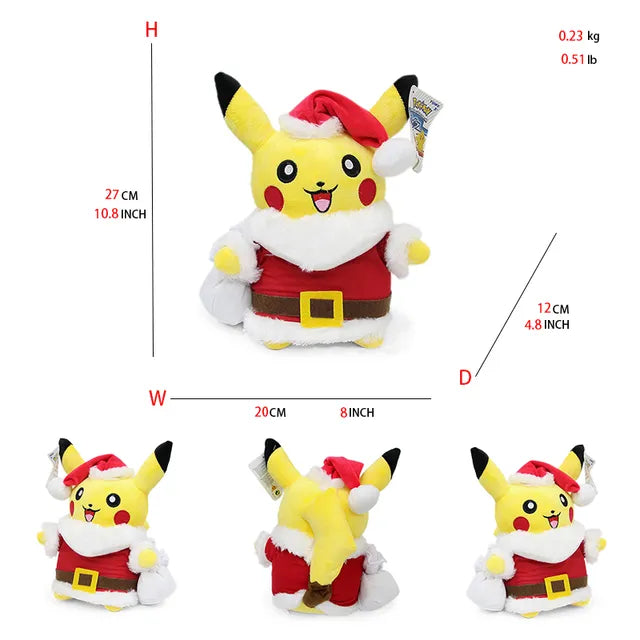 24 Pcs Pokemon Pikachu Cosplay Toys Charizard Snorlax Garchomp Tyranitar Hydreigon Anime Stuffed Plush Cartoon Peluche Dolls - # BOT&G512610001
