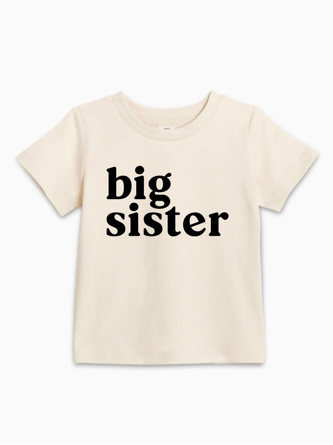 Big Sister Organic Cotton Baby And Kids Tee (serif)