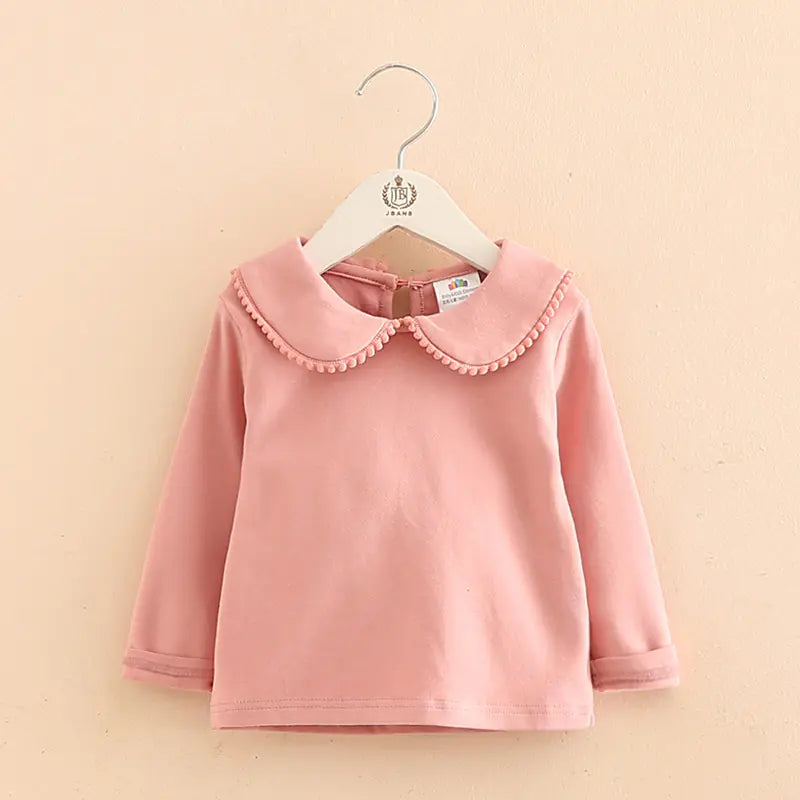 Baby Girl Doll Collar Long Sleeve shirt - # GIAA21510006