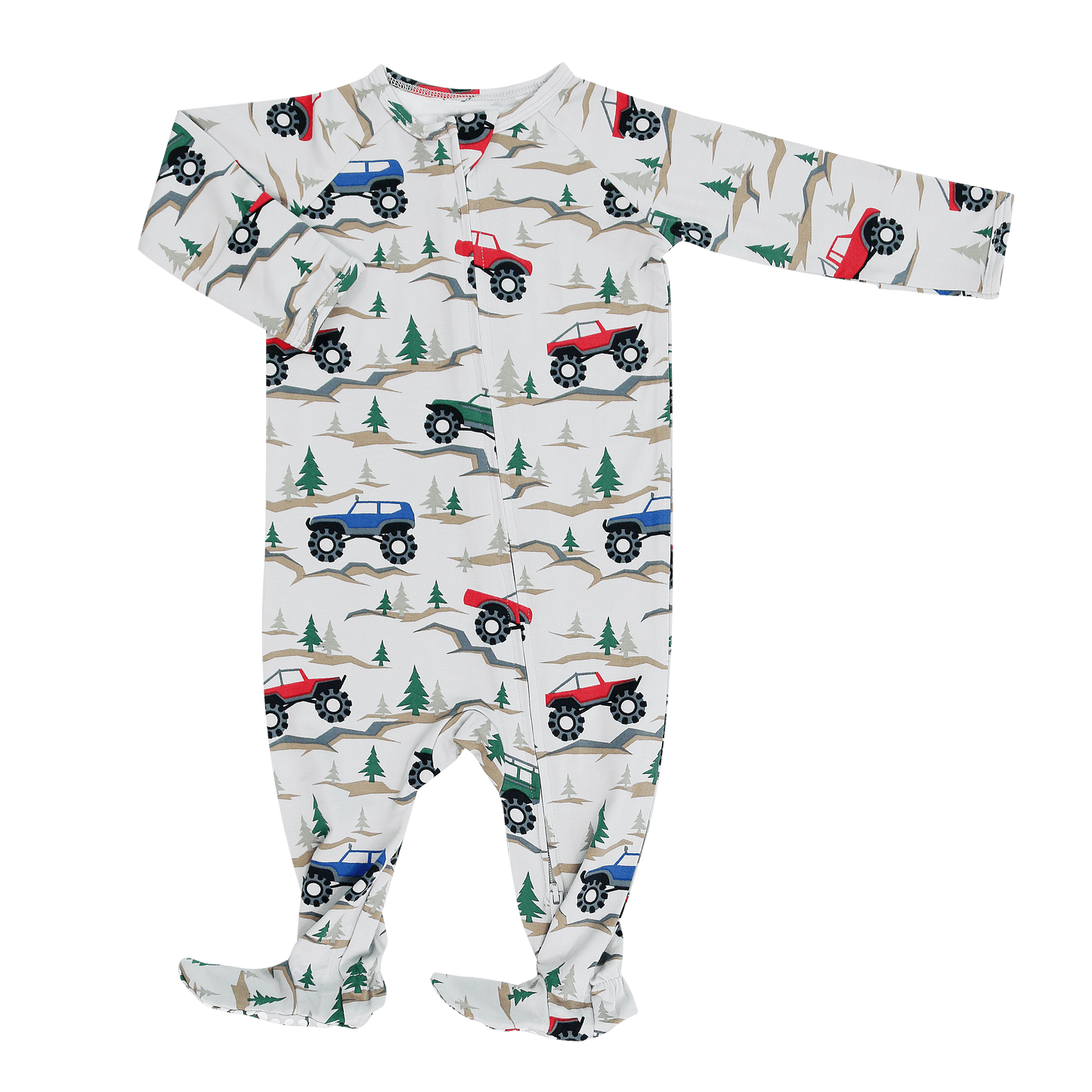 Over the River Zipper Footie