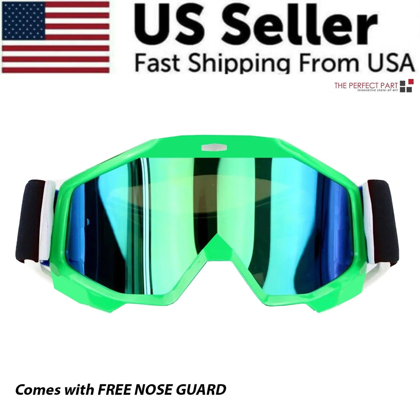 Motocross Goggles Racing Off-Road Dirt Bike ATV UTV BMX MX XC Motorcycle Eyewear - # BOAA221810001