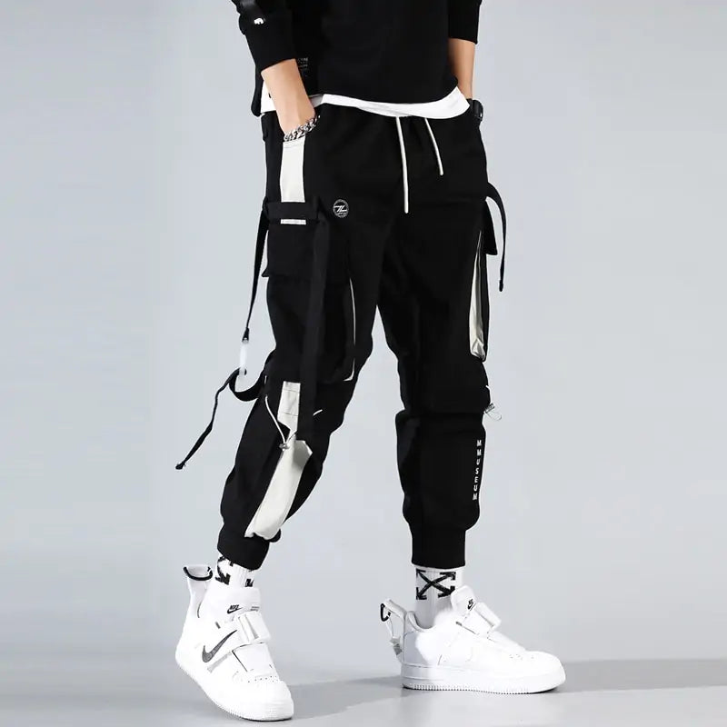 Ribbon Cargo Pants - # BOAA13410004