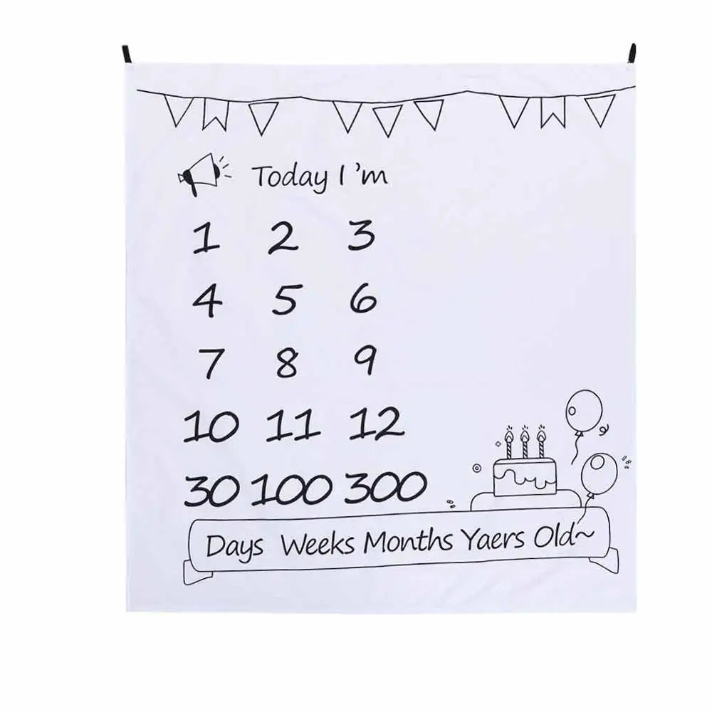 Newborn Baby Milestone Photography Blanket - # BAGE41110002
