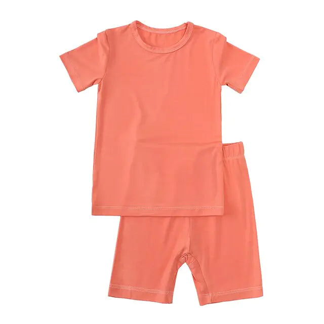 2023 Bamboo Fiber Toddler Kids Pajamas Set - # BOAA11710008