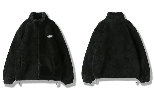 Hip Hop Winter Fleece Fluffy Jacket - # BOAA13210002