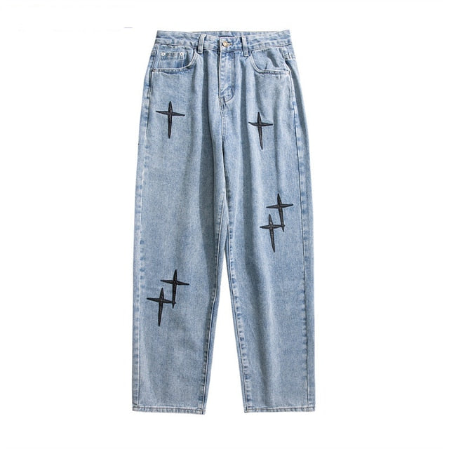 Boys Men Straight Loose Wide-Leg Pants - # BOAA13410011