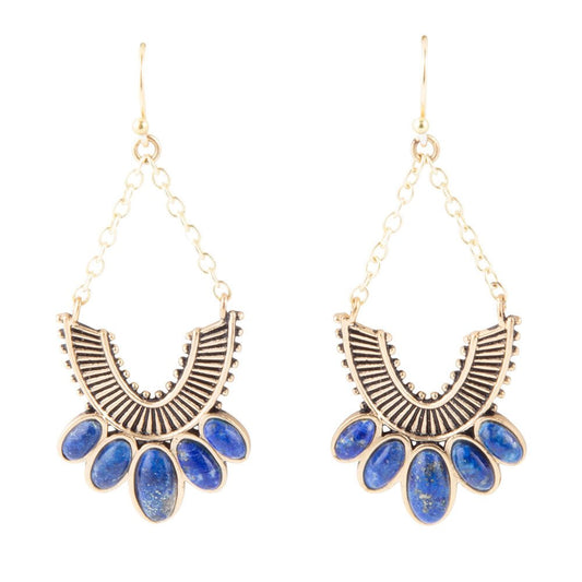 Phantom Lapis Chandelier Earrings