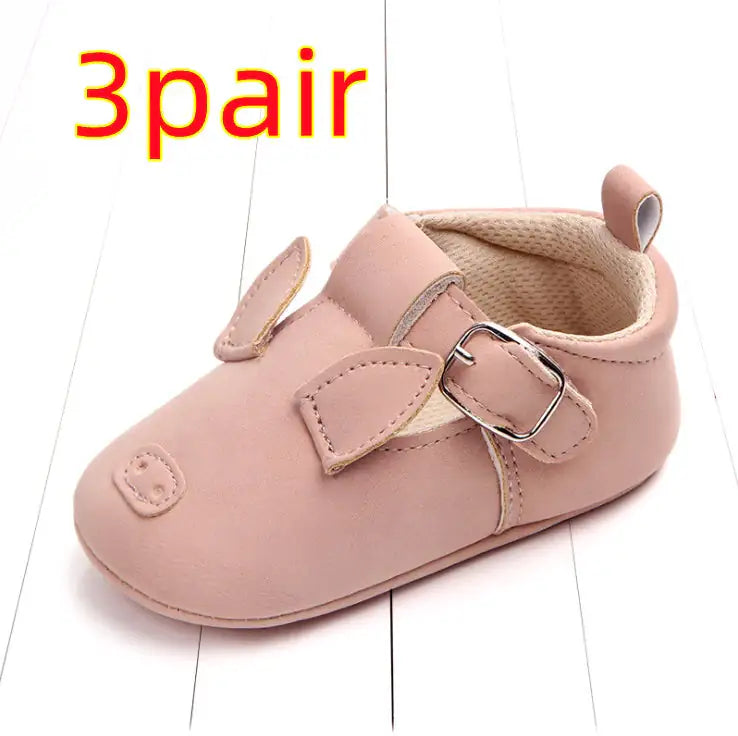 Spring and autumn cartoon animal baby shoes matte leather non-slip soft bottom baby shoes wholesale 0884 - # GIAA71310004