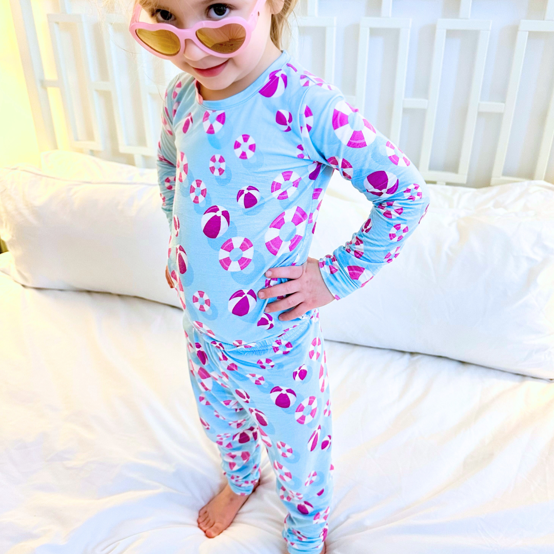 Hamptons Pool Party Pink Two-Piece Set