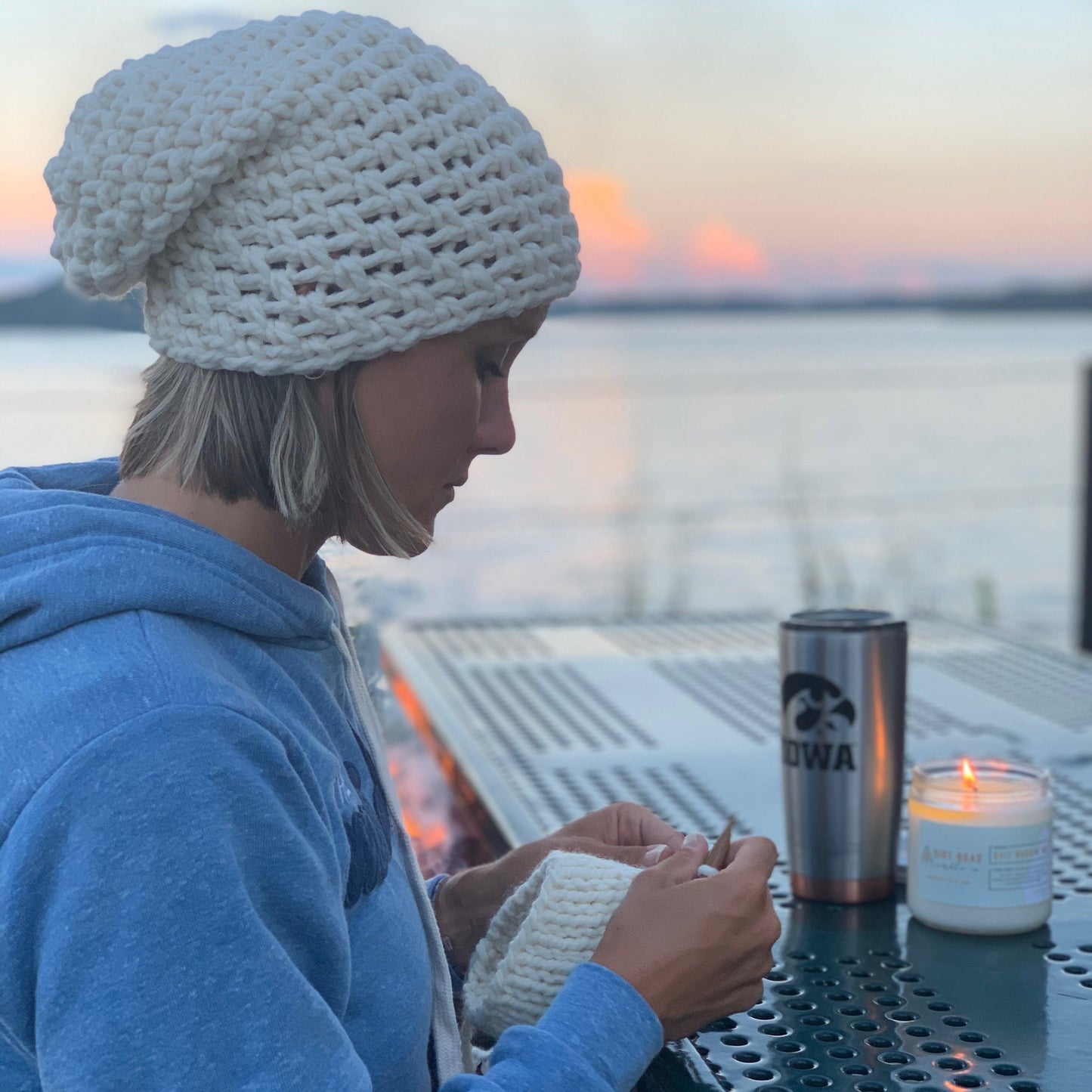 Simple Slouch Hat | Off White Beanie