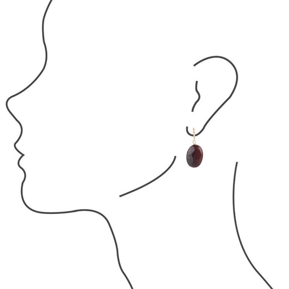 Purple Jasper Stone Earrings