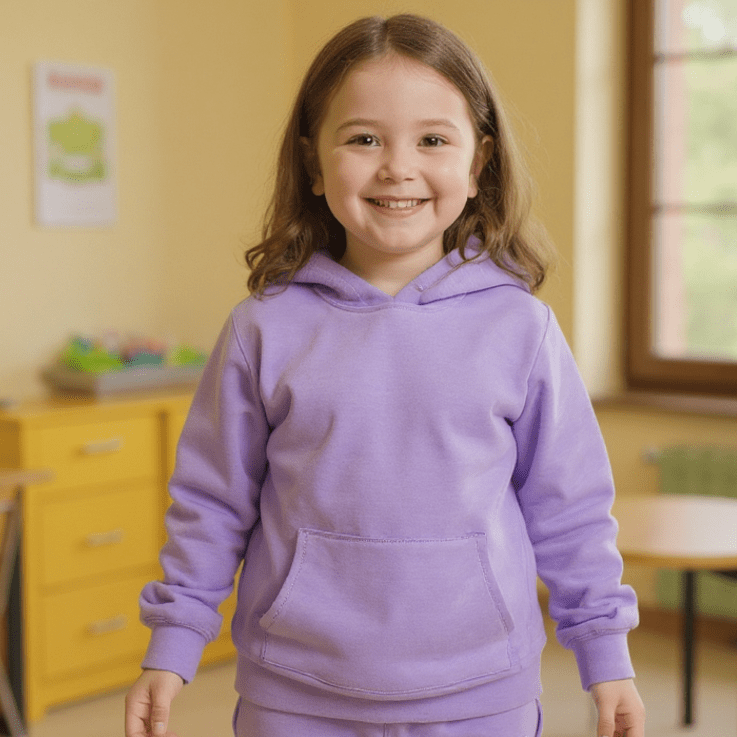 Purple Lily Hooded Jogger Set