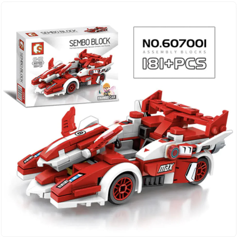 City Racing Building Blocks Set - Educational Car Story Toys for Children - # BOT&G52710007