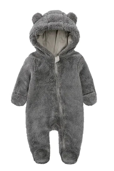 Flannel Baby Warm One-piece Romper - # BAAA21110030