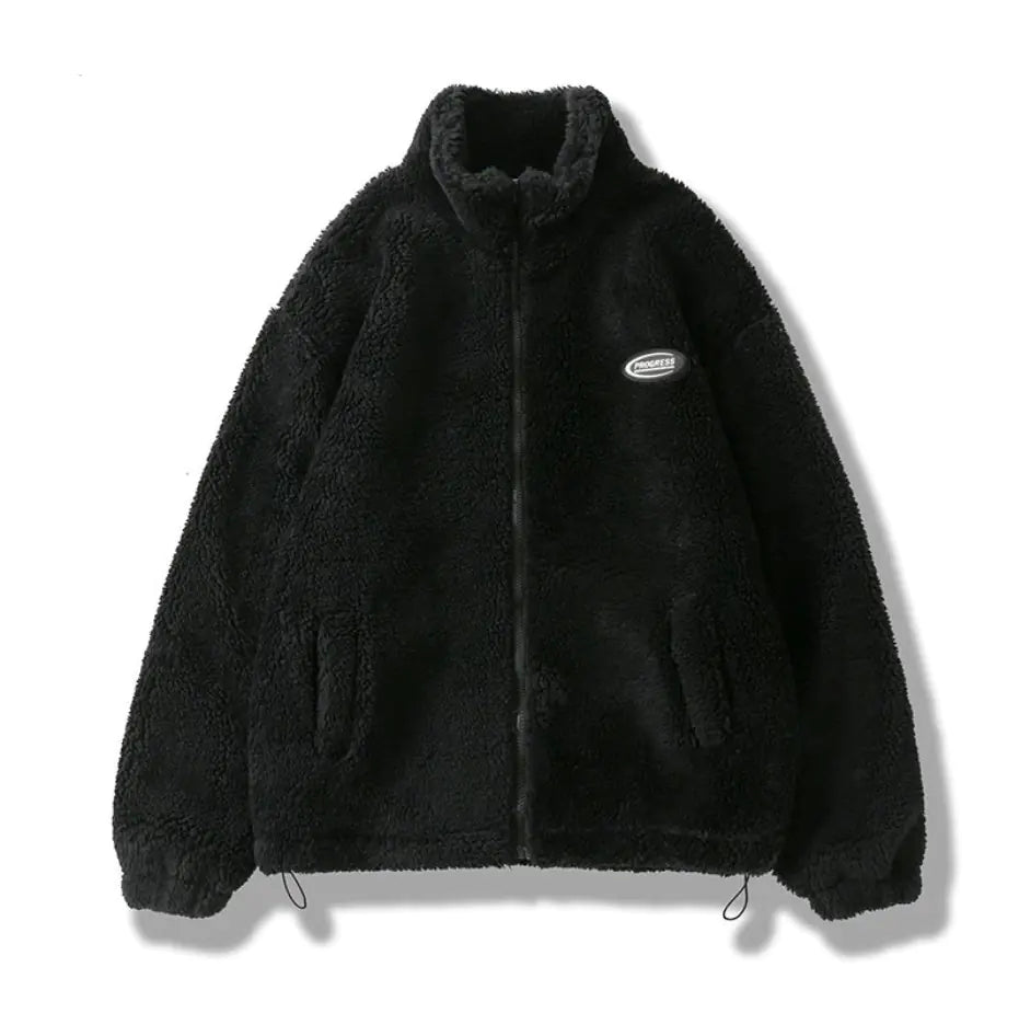 Hip Hop Winter Fleece Fluffy Jacket - # BOAA13210002
