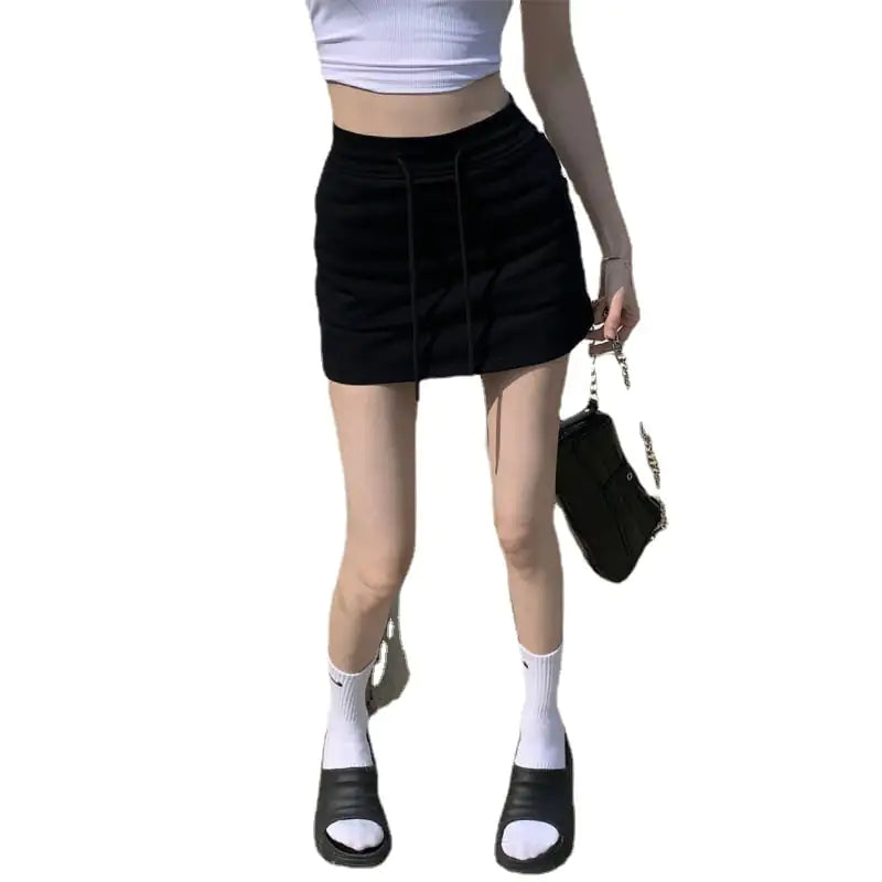 Korean Spicy Girl Drawstring Skirt for Girl and Women - # GIAA23710004