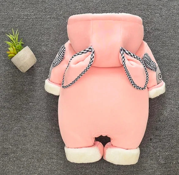 Thick Hooded Baby Jumpsuit - # BAAA21110014