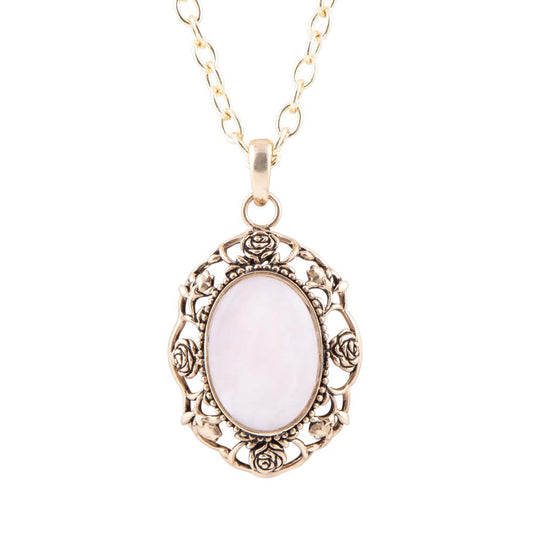 Rosie Pink Opal Pendant Necklace