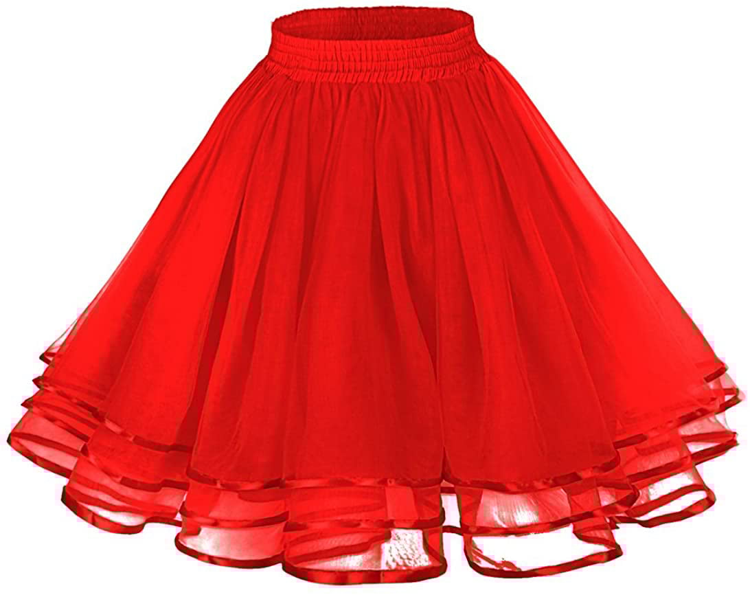 Three-Layer Ribbon Grenadine Soft Girl Skirt - # GIAA23710003