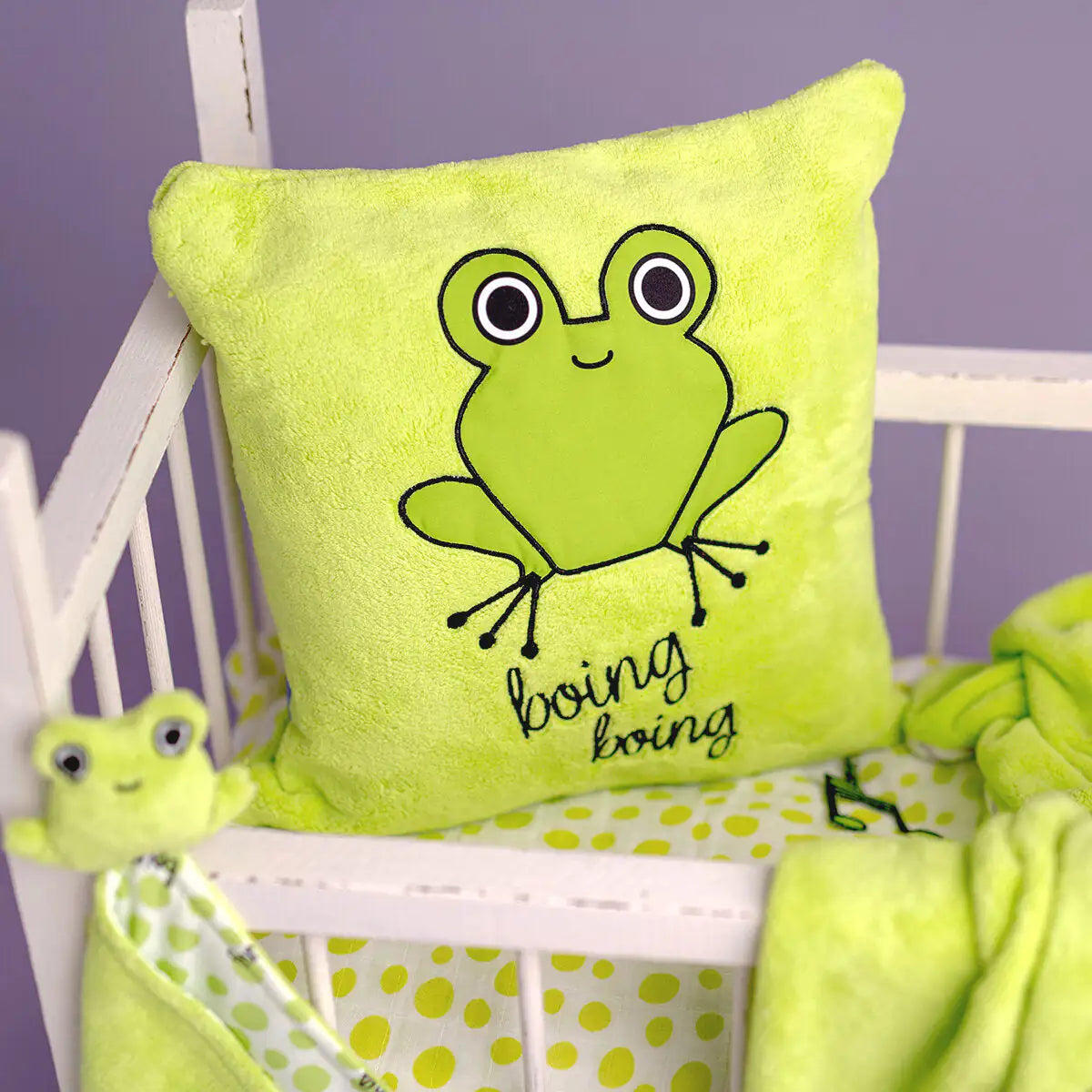Milk&Moo Cacha Frog Baby Blanket Set - # BAGE41210006