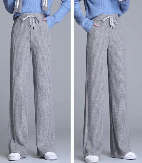 Knitted Mopping Trousers - # GIAA23410009