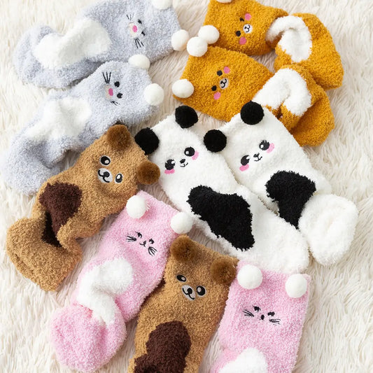 Women's  Fuzzy Socks Winter Warm Fleece - # GIAA231010005