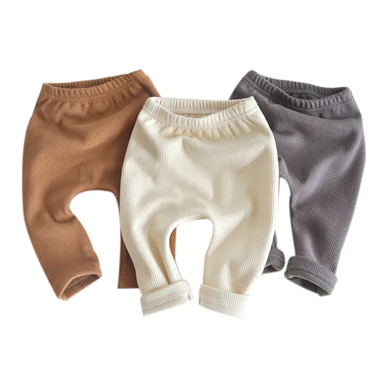 Thick Warm Velvet High Waist Pants for Baby Girls - BAAA1B1510010