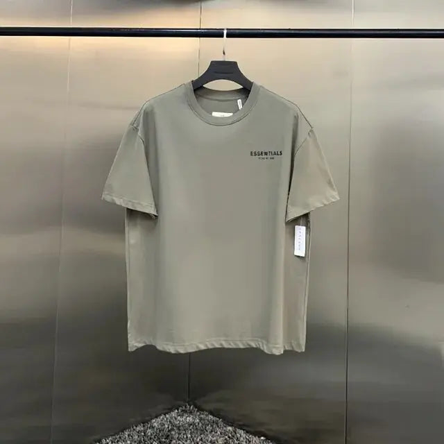 Ss21 Summer Essentials T-Shirt High Street Loose Boys Men and Women Hip-Hop Style 100% Cotton Quality Oversized Sport T-Shirt - # BOAA13510024