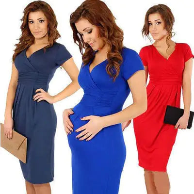 Maternity Stretch Dress for Expecting Mothers - # WOAA211410005 - PRG