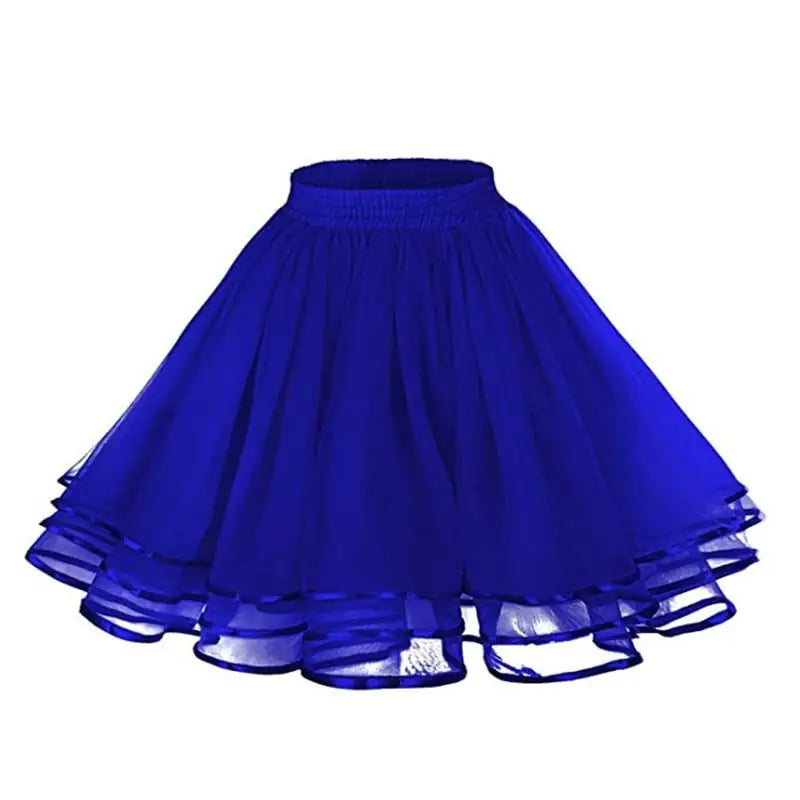 Three-Layer Ribbon Grenadine Soft Girl Skirt - # GIAA23710003