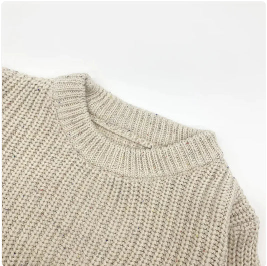 Kids' Cotton Long Sleeve Pullover Sweater - # BOAA111010004
