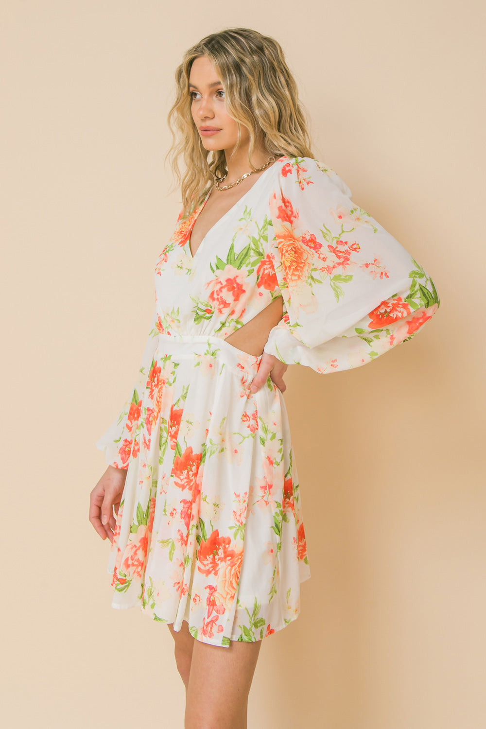 HEART OF PARADISE WOVEN MINI DRESS